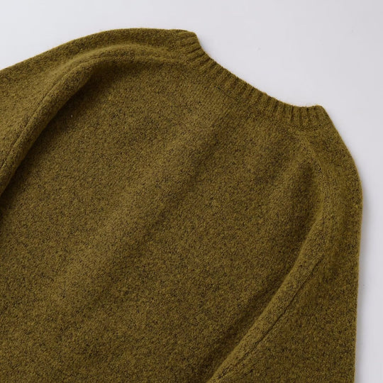 Damen Bouclé-Pullover mit Henley-Knopfleiste und Raglanärmeln Shop Nory