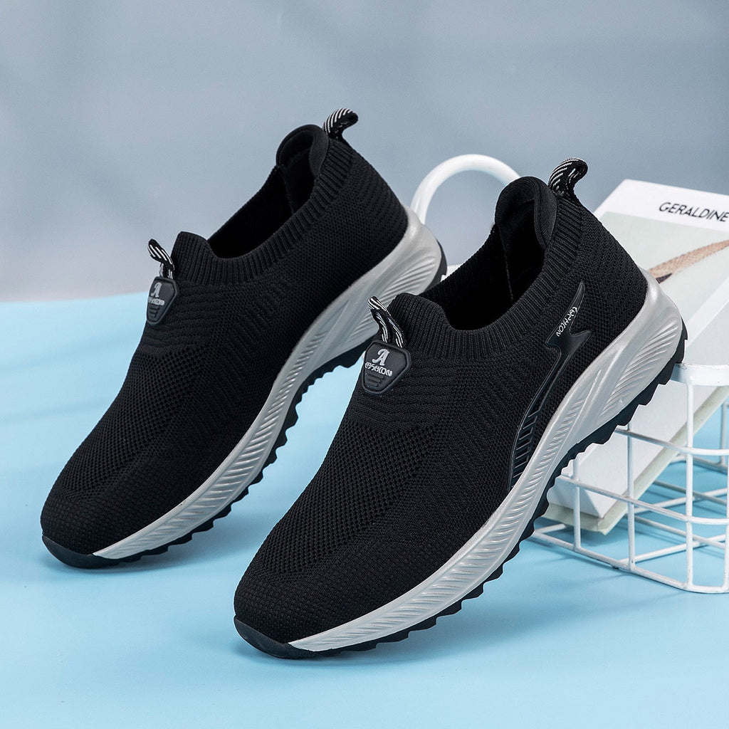 Damen Atmungsaktive Slip-On Sneakers mit dämpfender Sohle Shopnory