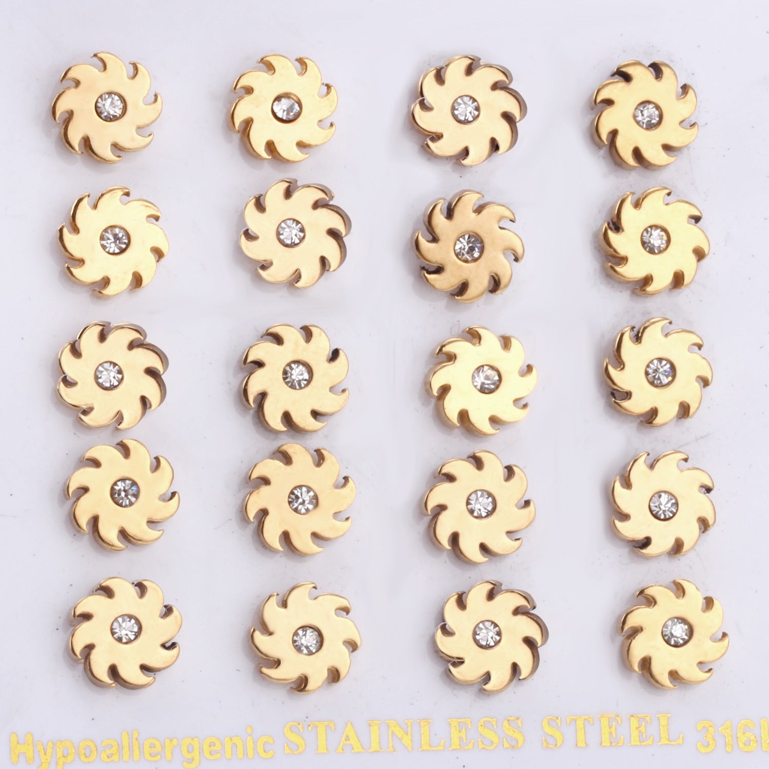 Damen Edelstahl Ohrringe mit stylischem Spiral-Design Shop Nory