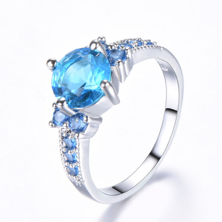Damen Ring mit extravaganten Zirkonia-Einsätzen und funkelndem Rosenquarz Shop Nory