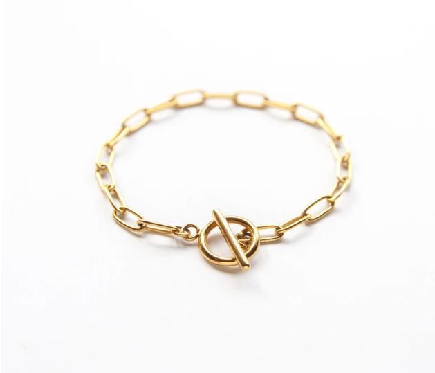 Damen modisches Armband mit robustem Gliederketten-Design Shop Nory