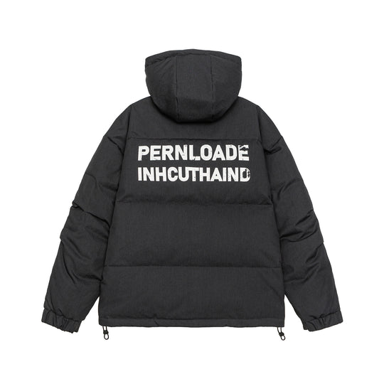 Herren Wattierte Winterparka mit Kapuze und Multitaschen Shop Nory