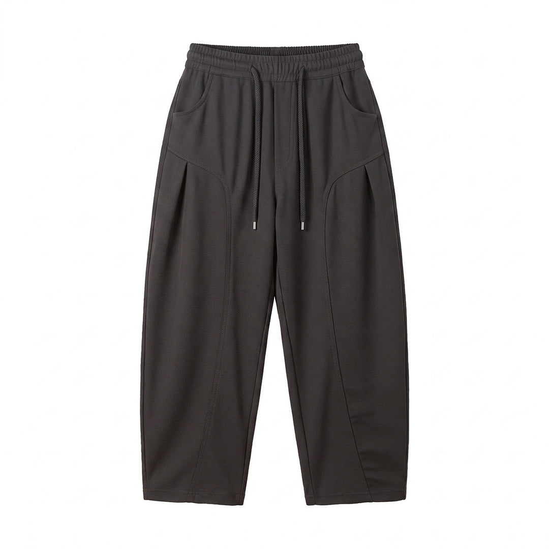 Damen Relaxed-Cropped Jogpant mit Tunnelzug, seitlichen Falten und Eingrifftaschen Shop Nory