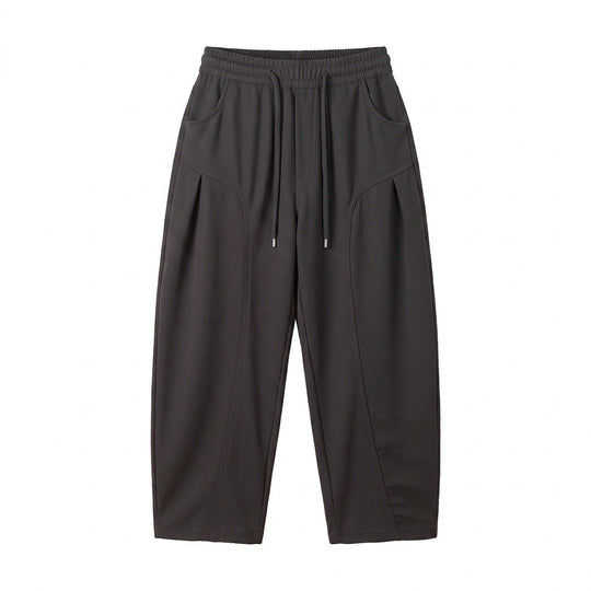 Damen Relaxed-Cropped Jogpant mit Tunnelzug, seitlichen Falten und Eingrifftaschen Shop Nory