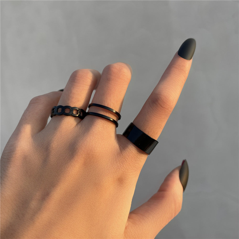 Damen romantisches und elegantes Ring-Set Shop Nory