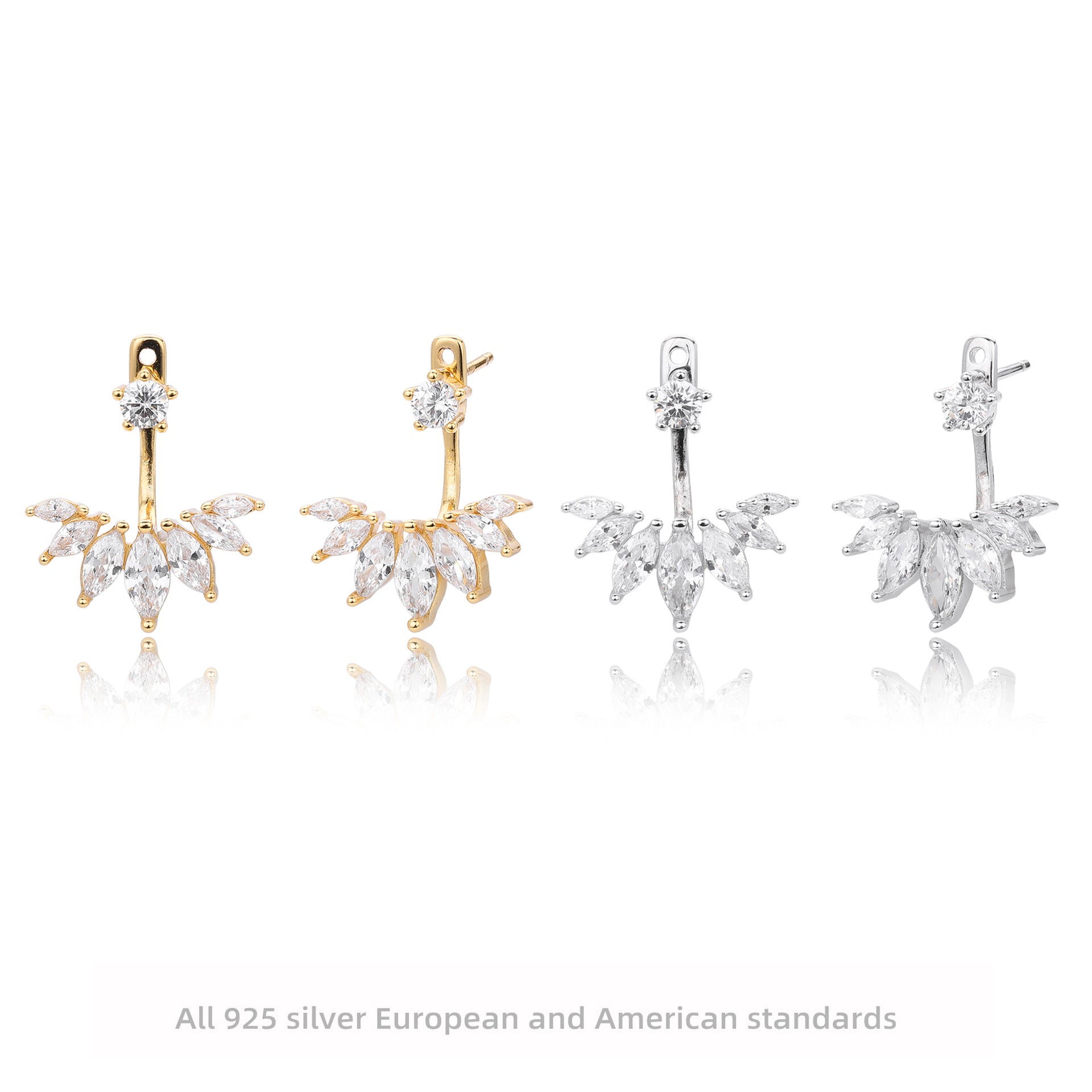 Damen Ohrhänger mit funkelndem Zirkon-Motiv und hochwertigem 925 Sterlingsilber Shop Nory