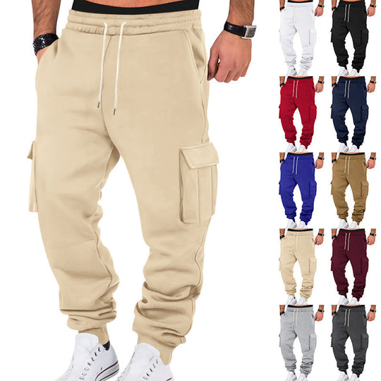 Herren Cargo-Sweatpants mit elastischem Bund und praktischen Seitentaschen