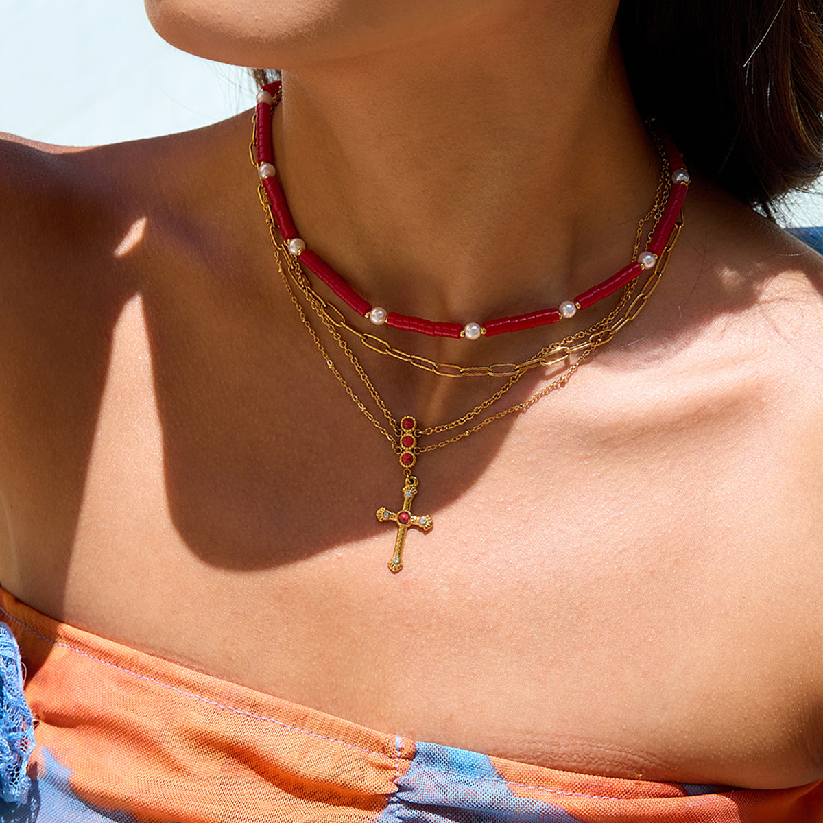 Damen elegante Kette mit hypoallergenem Edelstahl und verstellbarem Design Shop Nory