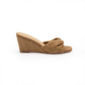 Damen Wedgesandalen mit kunstvoll geflochtenem Riemendesign und komfortablem Fußbett