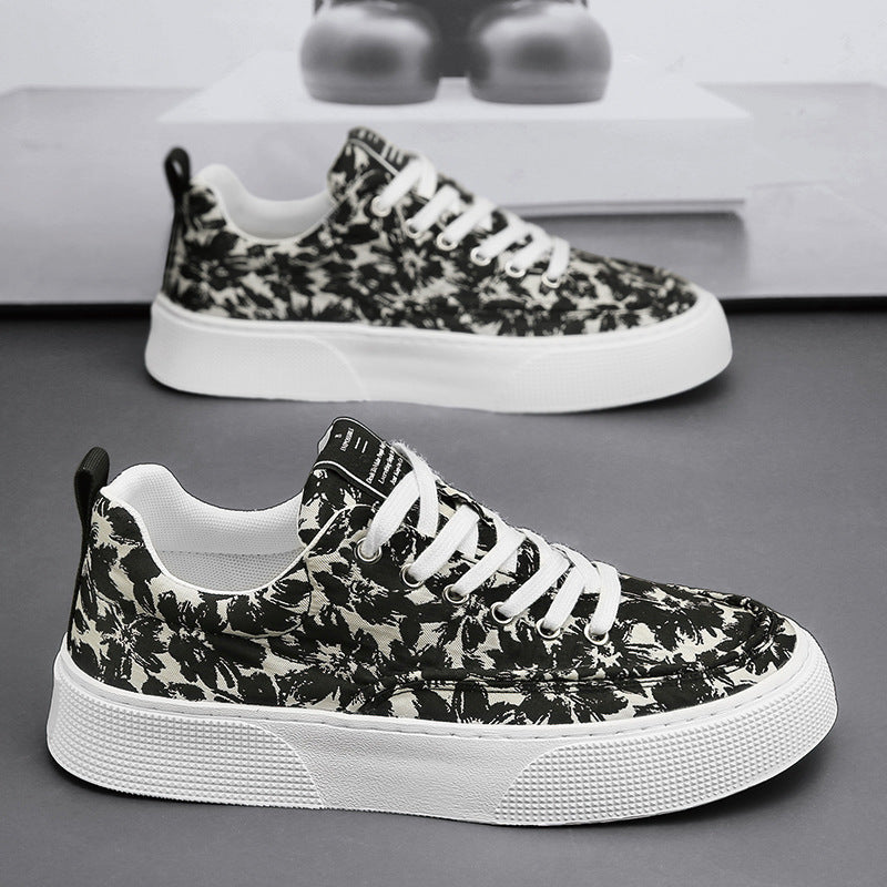Damen Freizeitsneaker mit floralem Muster und rutschfester Sohle