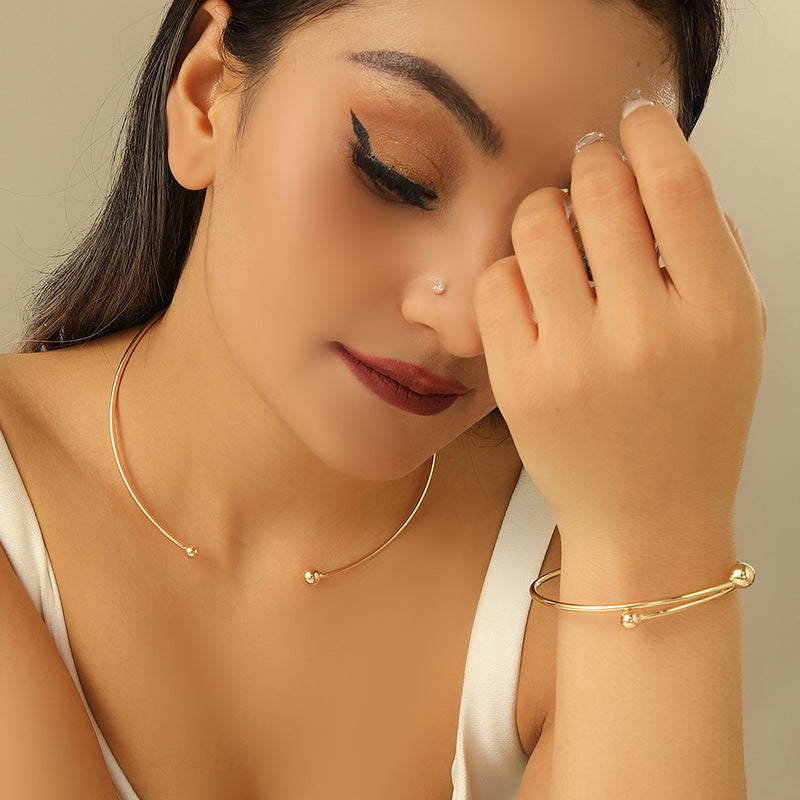 Damen Schmuckset aus hochwertigem, elegantem Metall Shop Nory