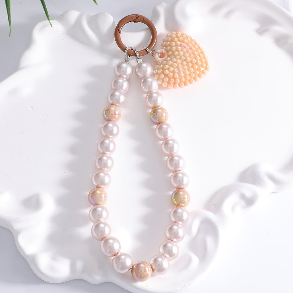 Damen Schlüsselanhänger mit buntem Perlenherz Shop Nory