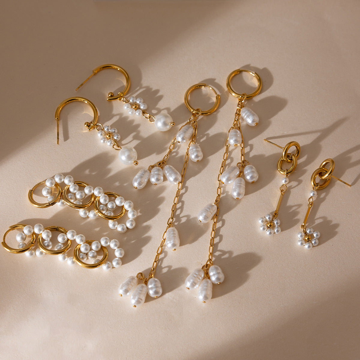 Damen Ohrhänger mit funkelnden Kristall-Details Shop Nory