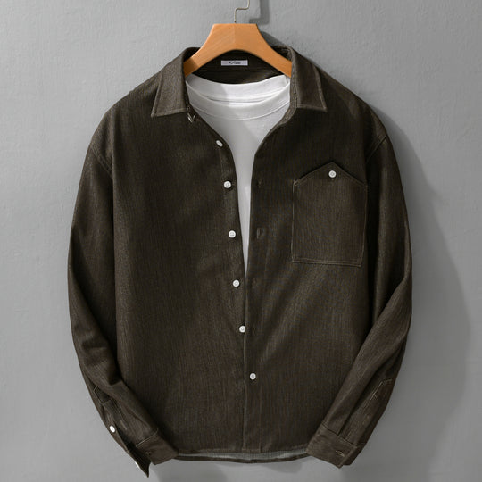 Herren Denim-Overshirt im Hemdjackenstil mit Brusttasche und durchgehender Knopfleiste Shop Nory