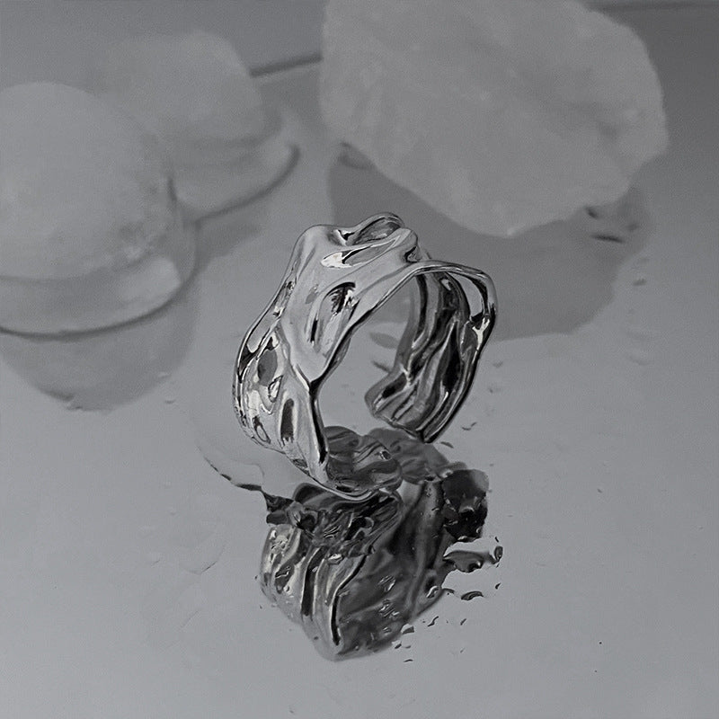 Damen Offener Ring mit modernistischem, gewundenem Design Shop Nory