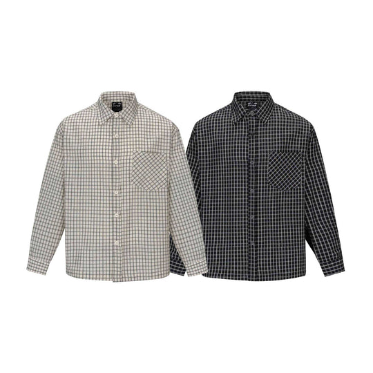 Herren Kariertes Flanellhemd im Overshirt‑Stil mit aufgesetzter Brusttasche Shop Nory