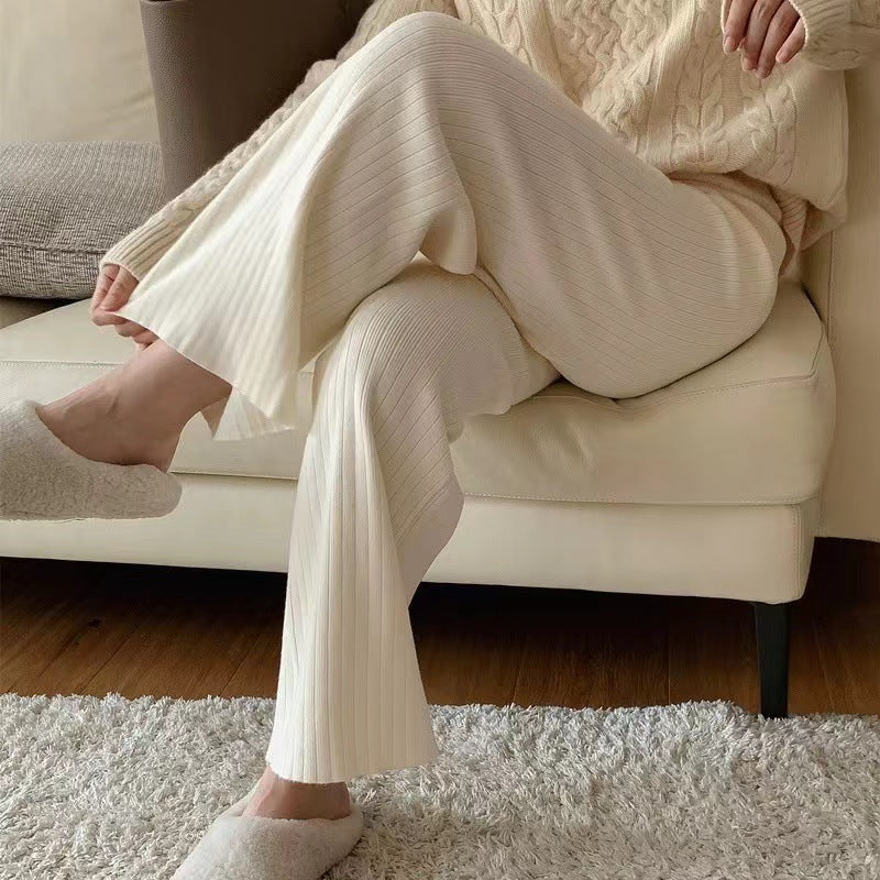 Damen Bequeme und elegante Strickhose Shop Nory