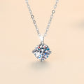 Damen elegante Halskette mit funkelndem Zirkonia-Anhänger Shop Nory