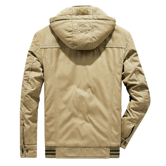 Herren Utility-Kapuzenjacke im Field-Parka-Stil mit Thermofutter und Multifunktions-Taschen Shop Nory