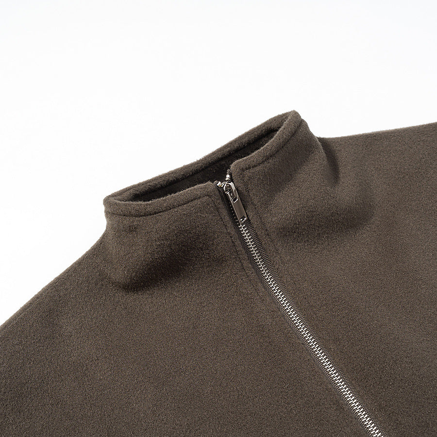 Damen kurz geschnittene Fleecejacke mit Stehkragen und durchgehendem Reißverschluss Shop Nory