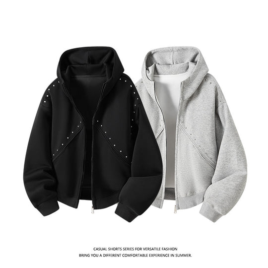 Damen Sportliche Sweatjacke mit Raffungen Shop Nory