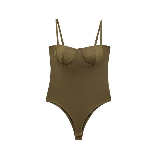Damen stilvoller Bodys mit Bügel und verstellbaren Trägern Shopnory