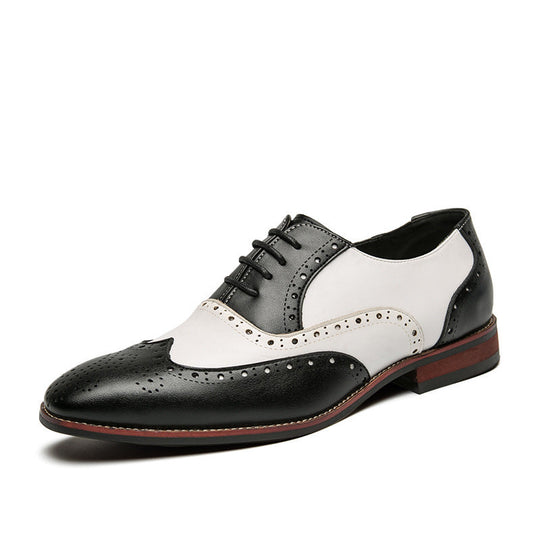 Damen elegante Brogues aus hochwertigen Leder mit klassischem Design
