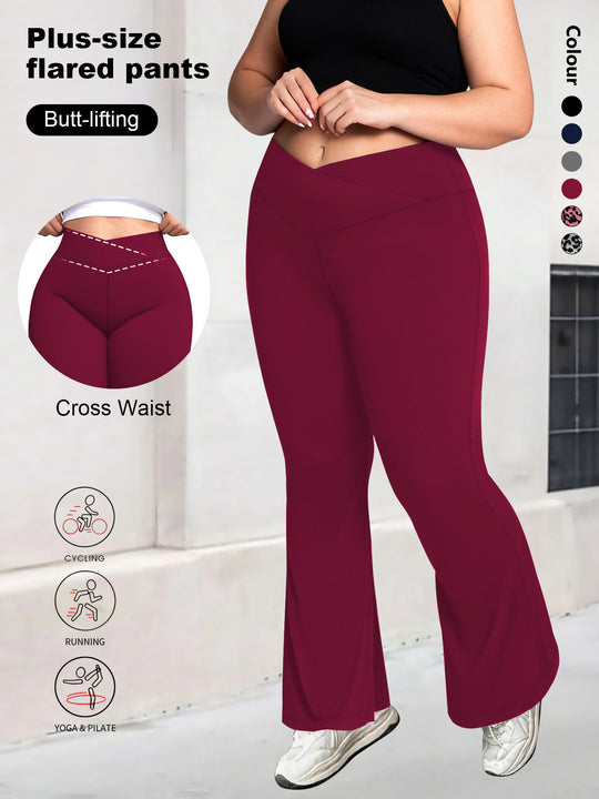 Damen taillenhohe Shaping Bootcut-Leggings mit Bauchkontrolle und 4-Wege-Stretch Shopy Nory