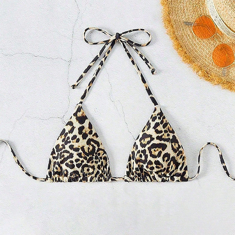 Damen Triangle-Bikinioberteil mit raffiniertem Tiermotiv