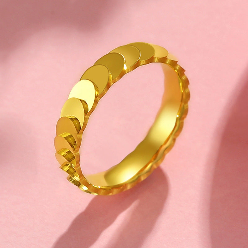 Damen Zierlicher Ring mit geometrischem Design Shop Nory