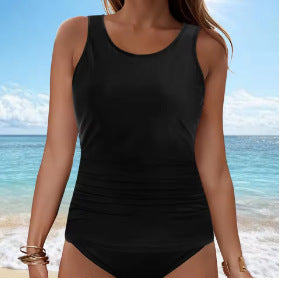 Damen Tankini-Oberteil mit Raffung