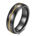 Herren Ring mit gewundenem goldenen Element Shop Nory