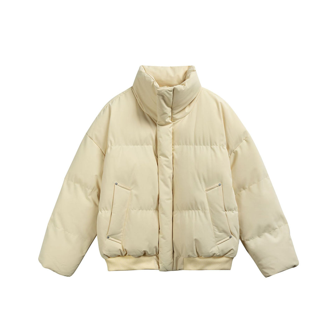 Damen Kurze wattierte Steppjacke im Boxy‑Cut mit hohem Stehkragen und Rippenbund Shop Nory