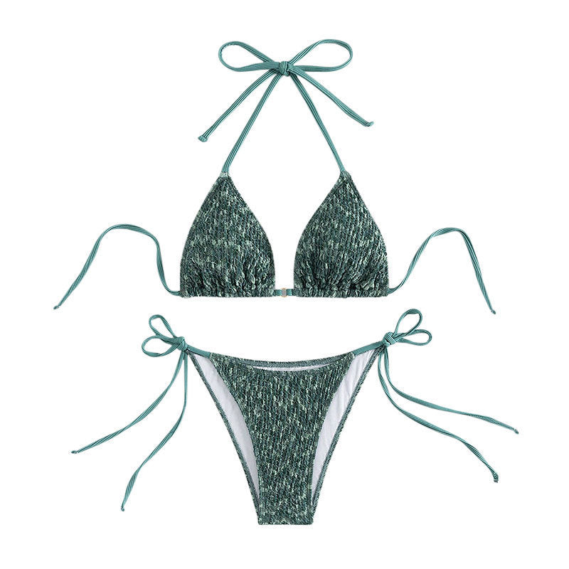 Damen Triangel-Bikini mit raffinierten BindShopnoryändern Shopnory