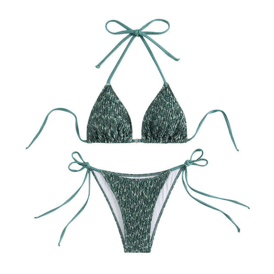 Damen Triangel-Bikini mit raffinierten BindShopnoryändern Shopnory
