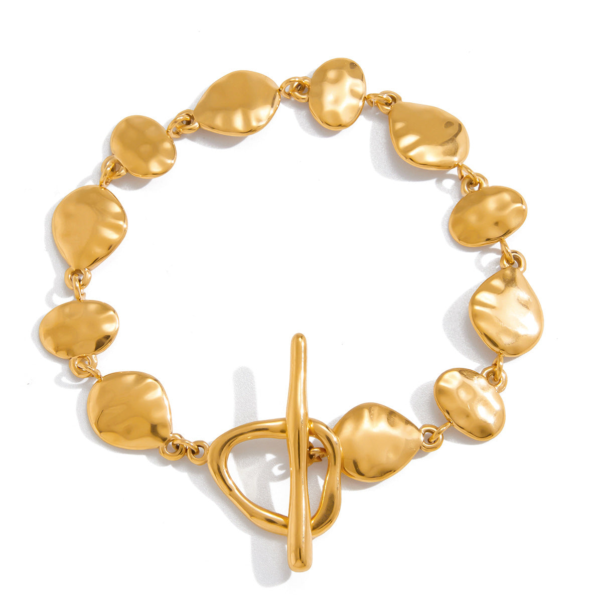 Damen Armband mit einzigartigem strukturiertem Design aus hypoallergenem Edelstahl Shop Nory