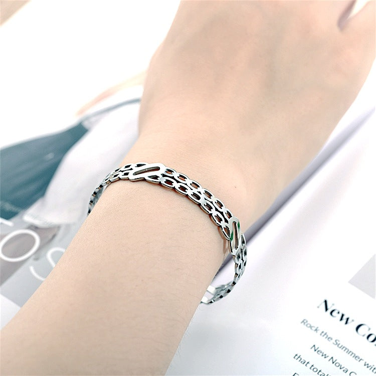 Damen Armreif mit elegantem, durchbrochenem Design Shop Nory