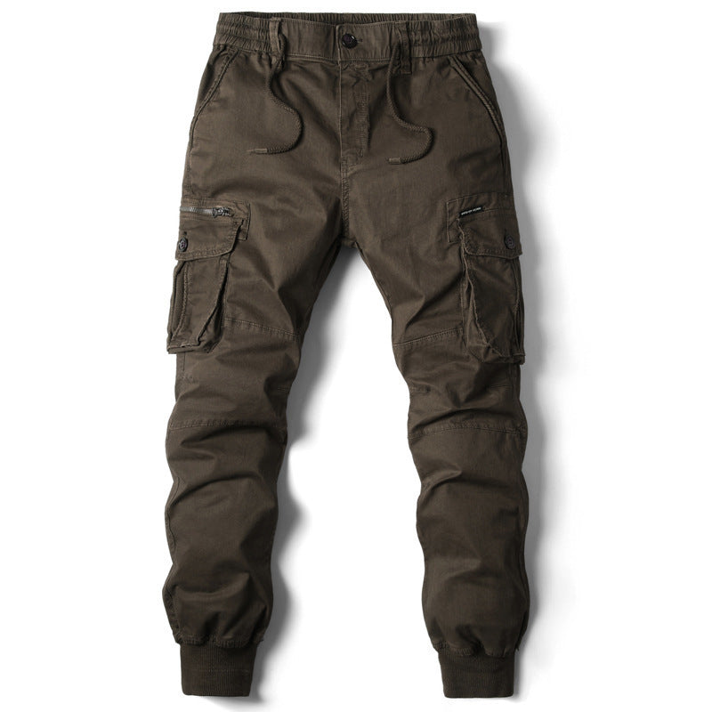 Herren Cargo-Jogginghose mit verstellbarem Bund und praktischen Taschen