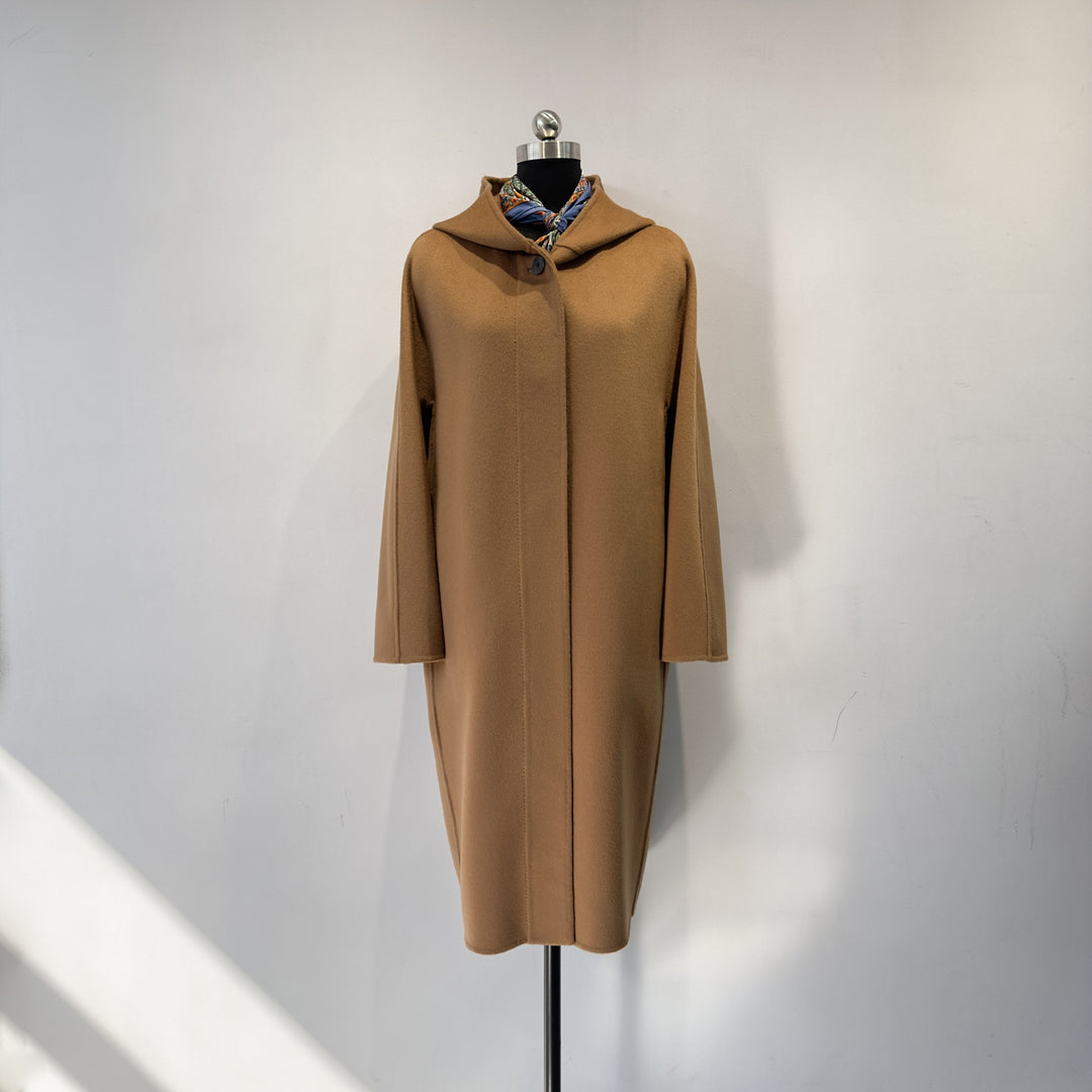 Damen Eleganter Kapuzen-Wickelmantel Shop Nory