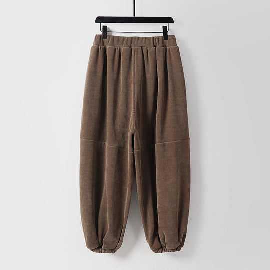 Damen Locker geschnittene Haremshose mit elastischem Bund und Bindegürtel Shop Nory