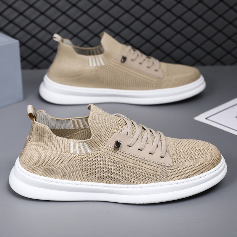 Herren Sneakers mit atmungsaktiver Strickoberfläche und rutschfester Sohle