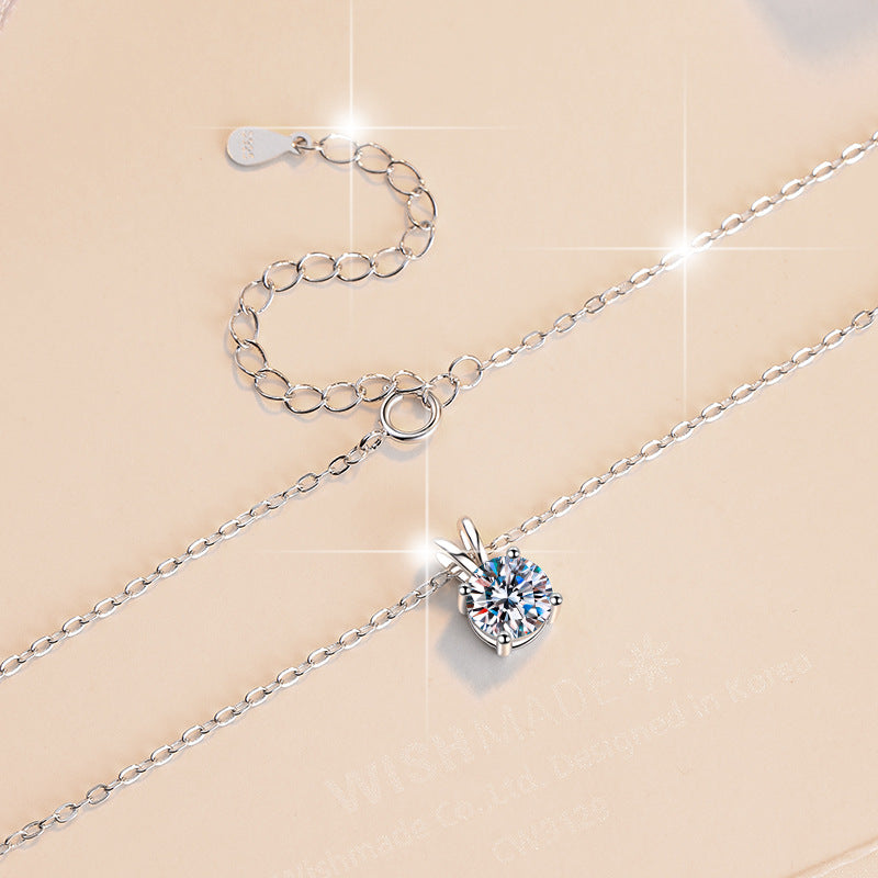 Damen elegante Halskette mit funkelndem Kristall Shop Nory