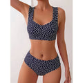 Damen Sportlicher Bikini mit hochgeschnittenem Slip