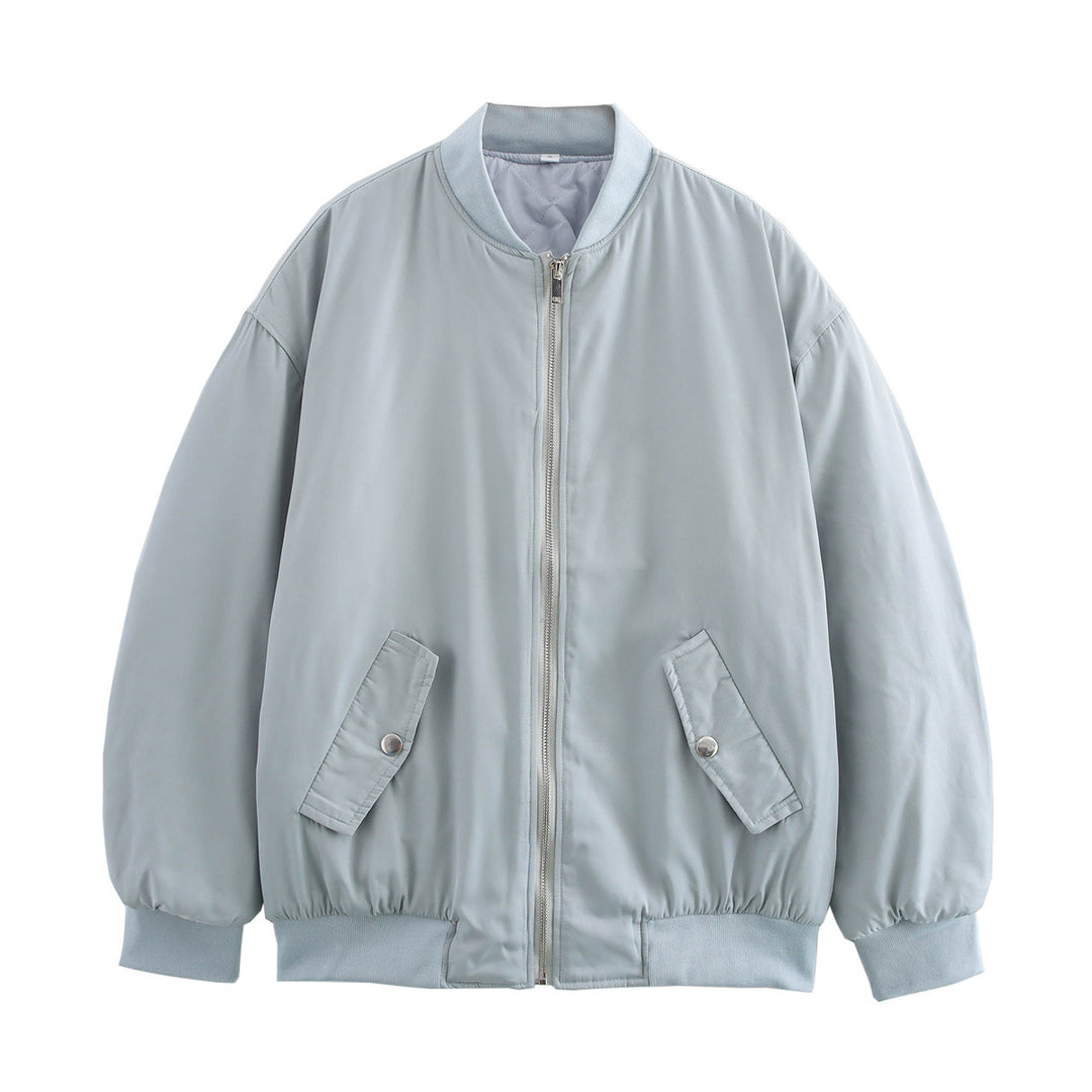 Damen Boxy Bomberjacke im Oversize‑Look mit Reißverschluss und abgeschrägten Pattentaschen Shop Nory