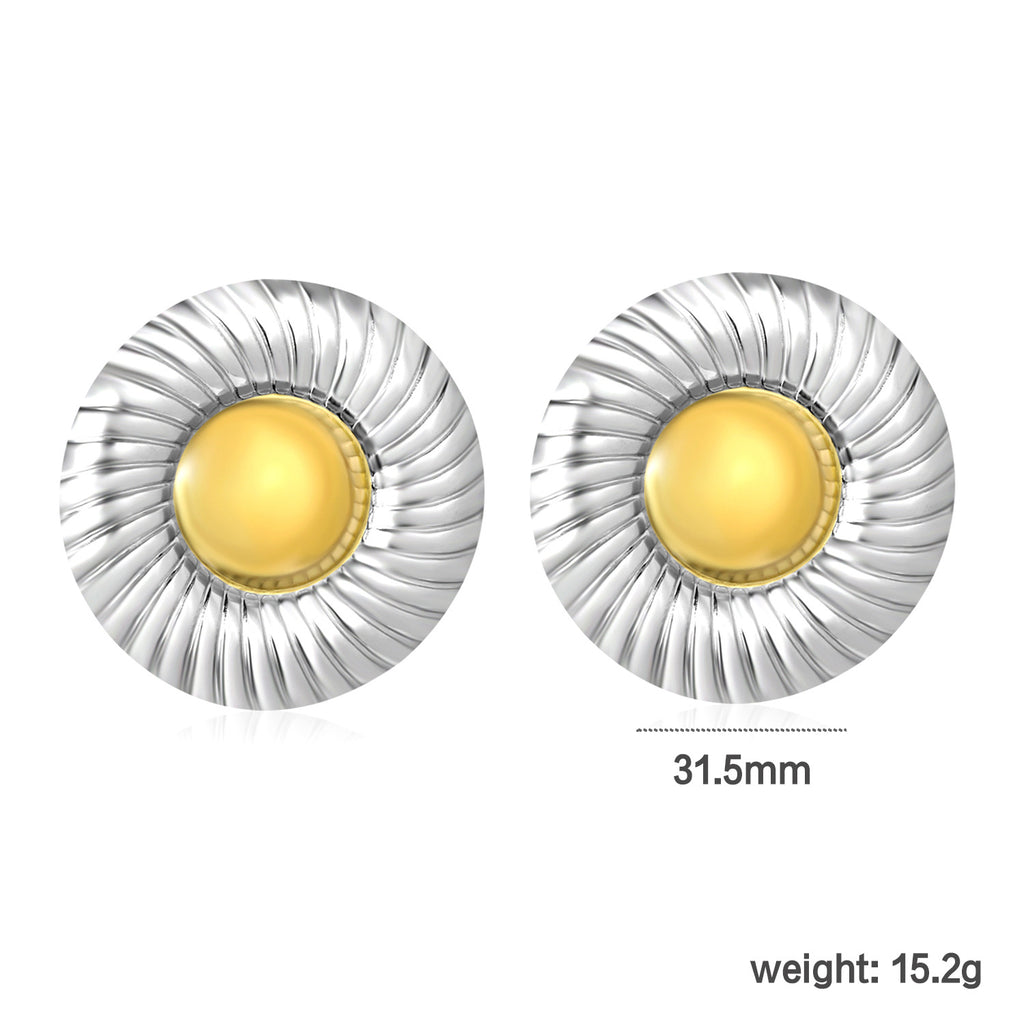 Damen Ohrstecker mit modernem, geschwungenem Design aus hochwertigem Edelstahl Shop Nory