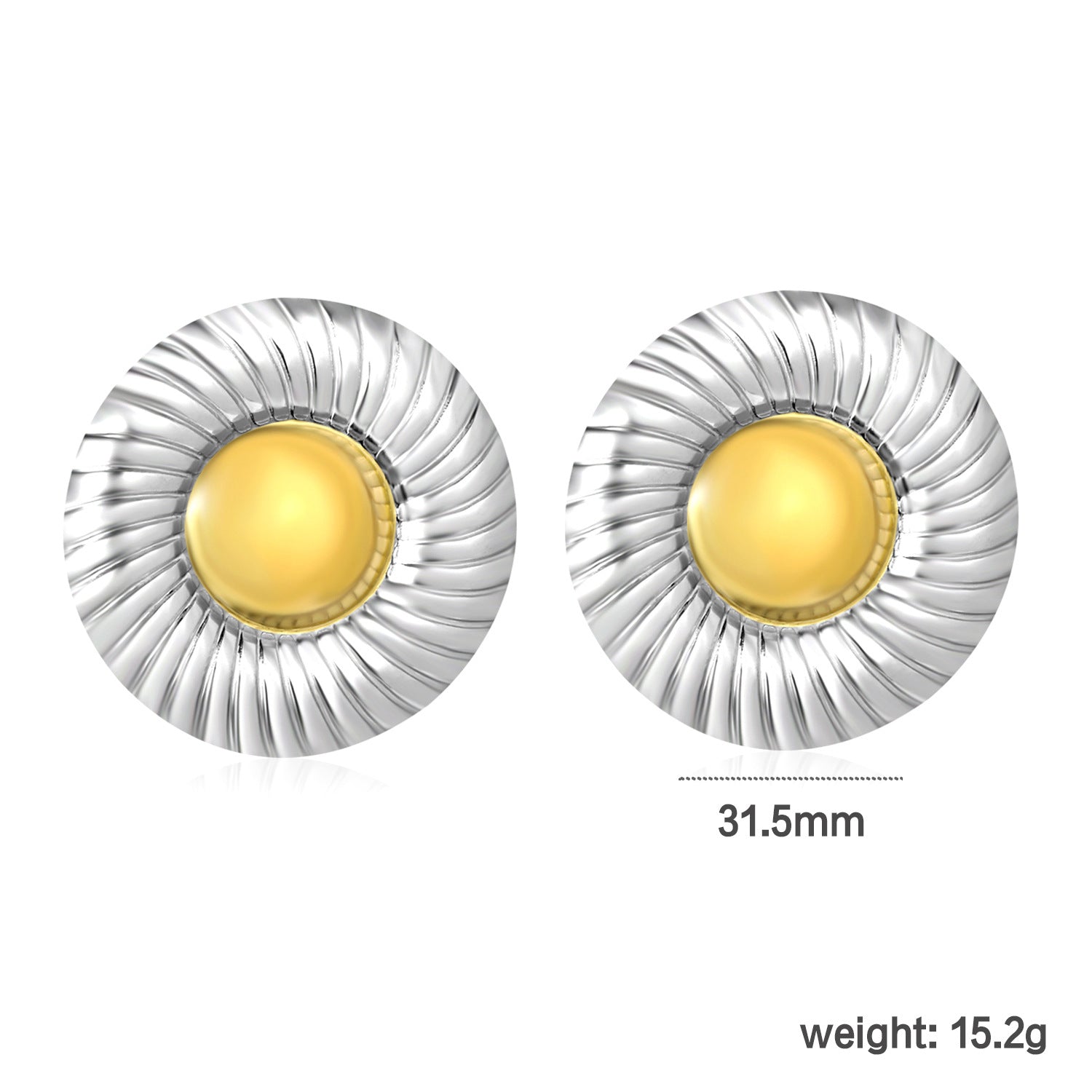 Damen Ohrstecker mit modernem, geschwungenem Design aus hochwertigem Edelstahl Shop Nory