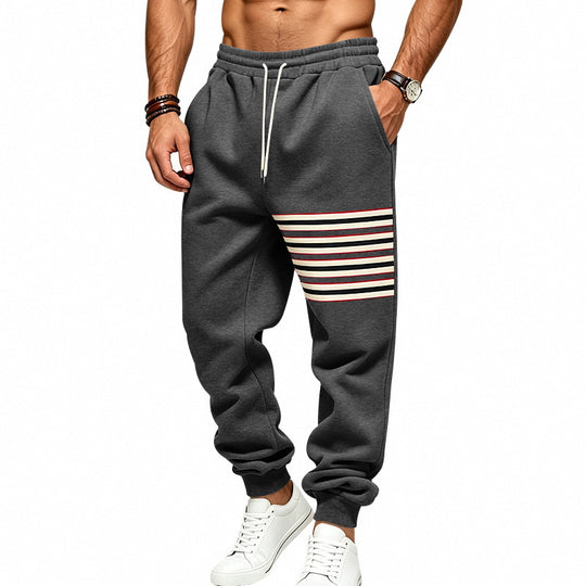 Herren Sportliche Jogginghose mit seitlichem Streifenpanel und Kordelzug Shop Nory