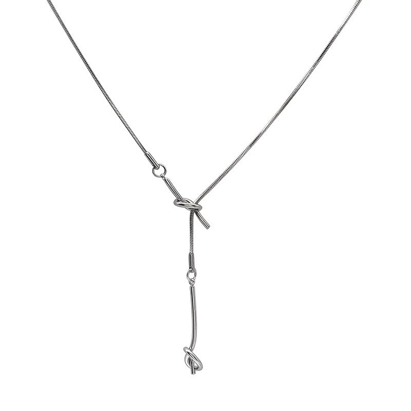 Damen filigrane Kette mit einzigartigem Knoten-Design Shop Nory