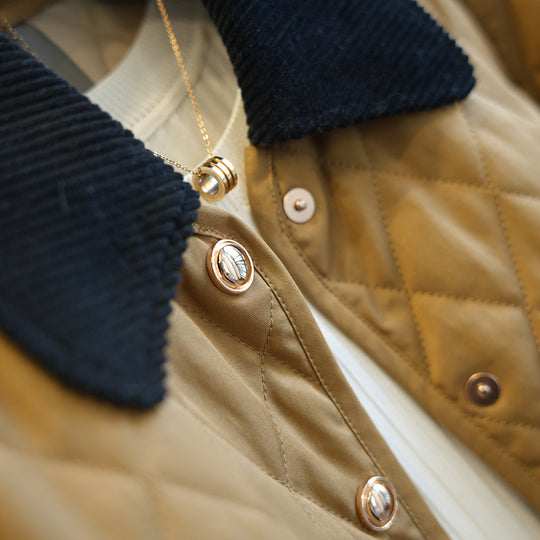 Damen Modische Steppjacke mit klassischem Kragen Shop Nory