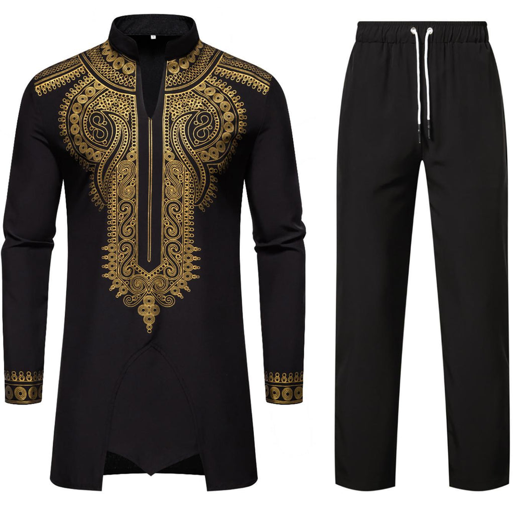 Herren Traditionelles Kaftan-Outfit mit einzigartiger Stickerei